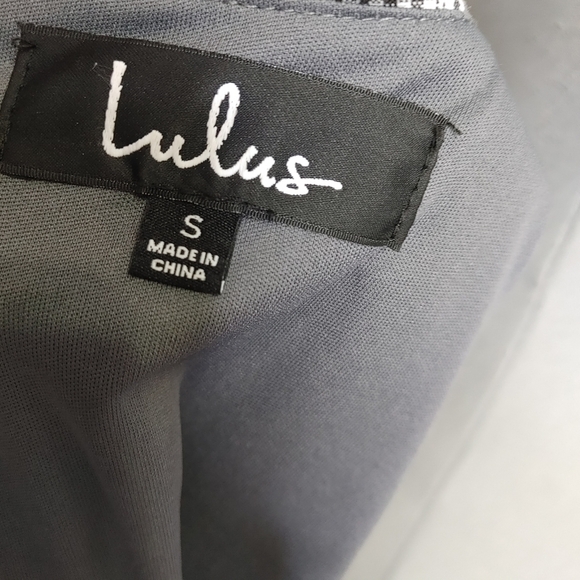 LULU'S Penny gingham knotted sheath dress S - Picture 8 of 10